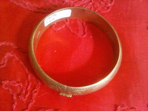 Etched Brass Thailand Bangle