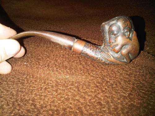 Zulu Carved Smoking Pipe