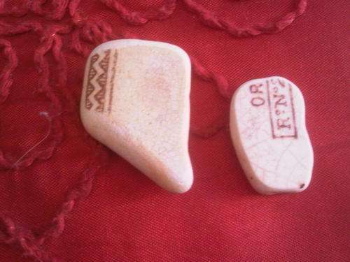 South Coast Ship Wreck Pottery Bits