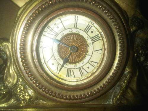Antique 10 KG SOLID BRASS Ornate Shipwreck Mantle Clock