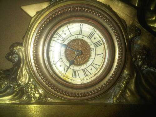 Antique 10 KG SOLID BRASS Ornate Shipwreck Mantle Clock