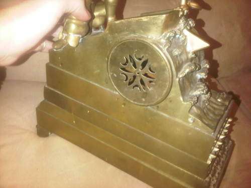 Antique 10 KG SOLID BRASS Ornate Shipwreck Mantle Clock