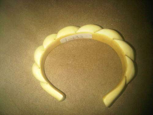 Vintage Carved Bone Cuff Bangle