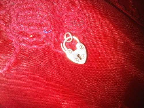 Vintage Sterling Silver Charm Bracelets Heart Lock