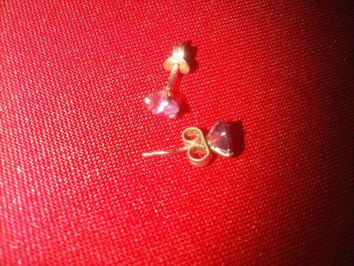 Vintage Sterling Silver Amethyst Earings