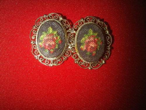 Vintage Silver Fillagry Earings