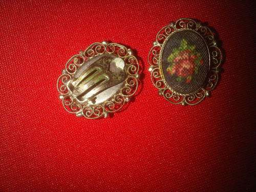 Vintage Silver Fillagry Earings