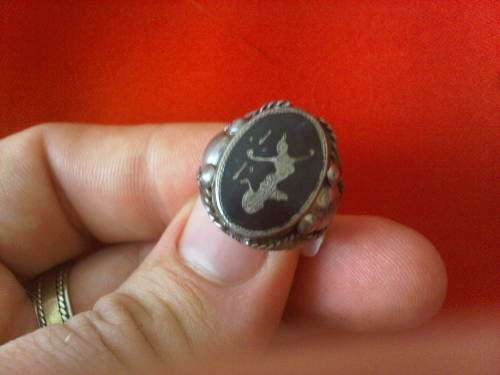 Vintage Sterling Silver Siam Ring