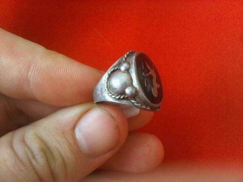 Vintage Sterling Silver Siam Ring