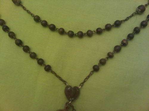 Vintage Tortoise Shell Rosary Necklace
