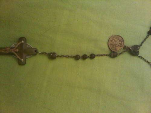Vintage Tortoise Shell Rosary Necklace