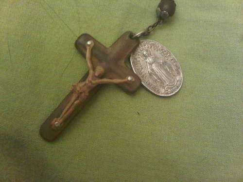 Vintage Tortoise Shell Rosary Necklace