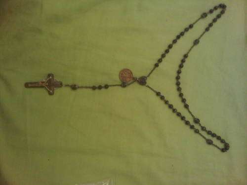 Vintage Tortoise Shell Rosary Necklace