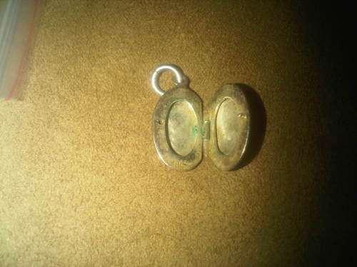 Vintage Sterling Silver Oval Locket Pendant