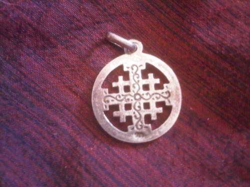 Vintage Sterling Silver Jerusalem Pendant