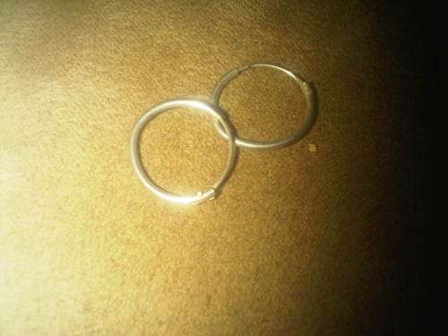Vintage Sterling Silver Loop Earings