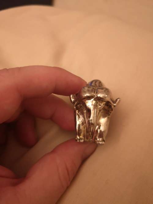 Sterling silver Afrisilver Buffalo Serviette Ring