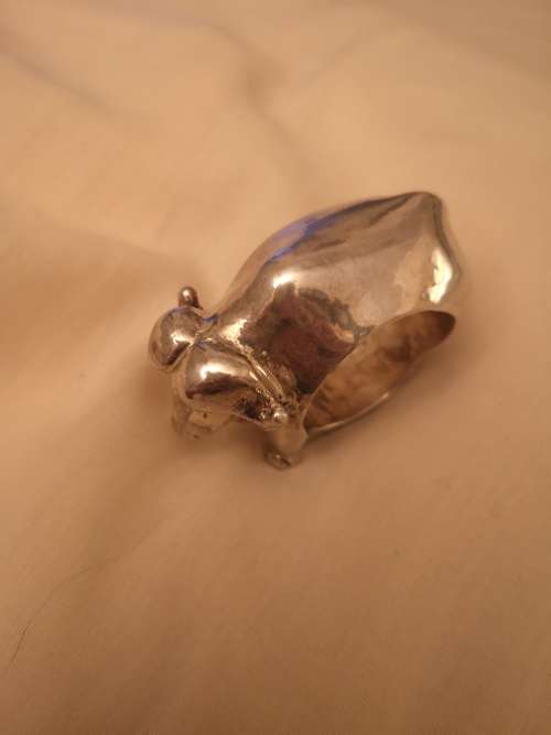 Sterling silver Afrisilver Buffalo Serviette Ring