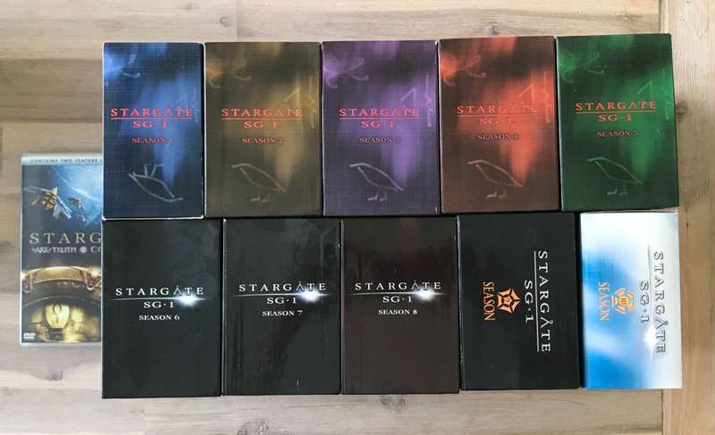 Stargate SG-1 Season 1 to 10 box sets plus Arc of Truth and Continuum full length movies