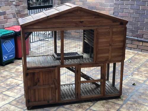 Double Story Rabbit Mansion Hutch