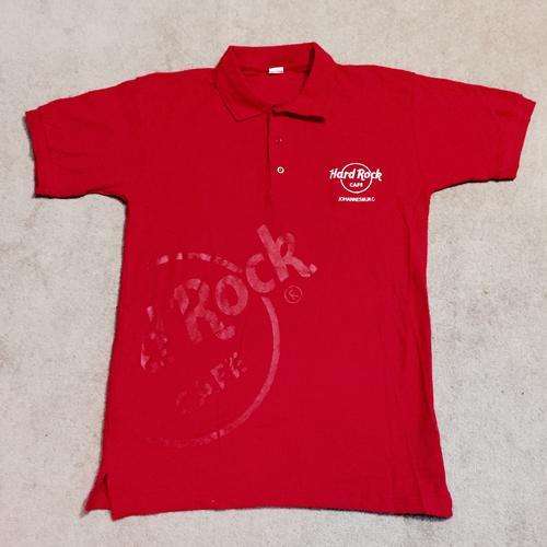 Hard Rock Cafe Johannesburg Mens Red Polo Shirt