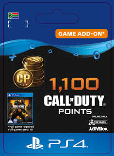 1100 CALL OF DUTY POINTS
