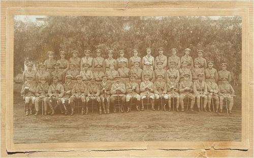 ABSOLUTE RARE / UNIQUE original photo of 1st Battalion of Cape Corps Officers 1918