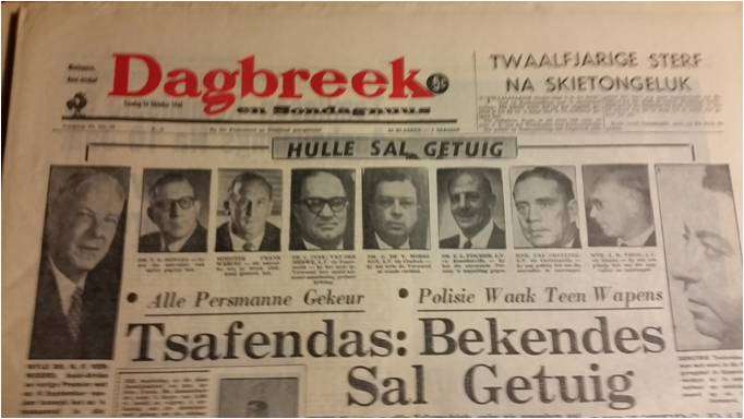 Vintage 1960/66 Newspaper Collection HF VERWOERD ASSASSINATION