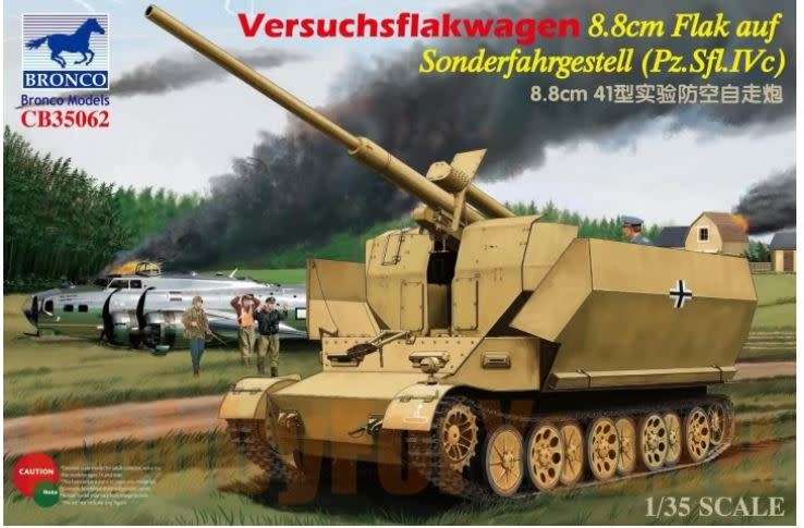 8.8cm Flak 41 Sonderfahrgestell (Pz.Sfl.IVc) Bronco CB35062 1/35
