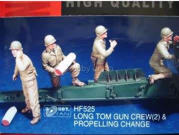 Long Tom Gun Crew(2) & Propelling Charge Hobby Fan HF525 1/35