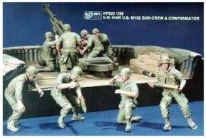 M102 U.S. Gun Crew & Compensator) Hobby Fan HF523 1/35
