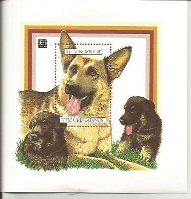St Vincent year of the dog 1994  2x minisheet
