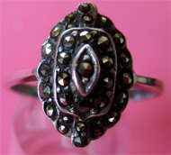 Sterling Silver, Marcasite Ring