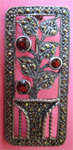Sterling Silver and genuine Garnet Brooch