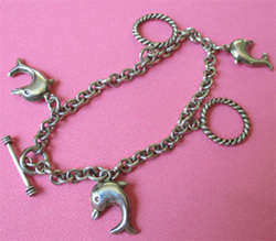 925 Sterling Silver, Charms Bracelet