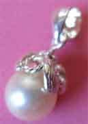 Sterling Silver and Genuine Culture Pearl Pendant
