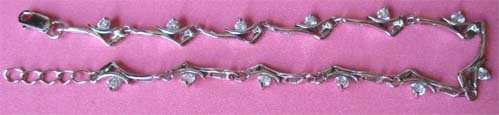 Beautiful Sterling Silver and Cubic Zirconia  Bracelet