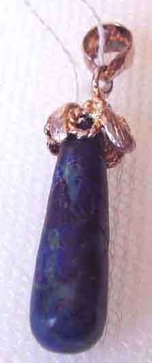 Sterling Silver and Azurite Pendant