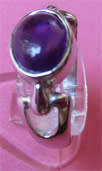 925-Sterling Silver and Genuine Amethyst Ring