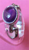 925-Sterling Silver and Genuine Amethyst Ring