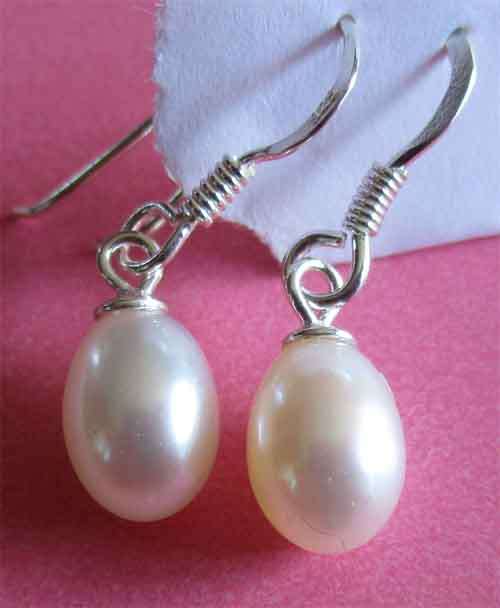 Sterling Silver 925 and Pearls Earrings
