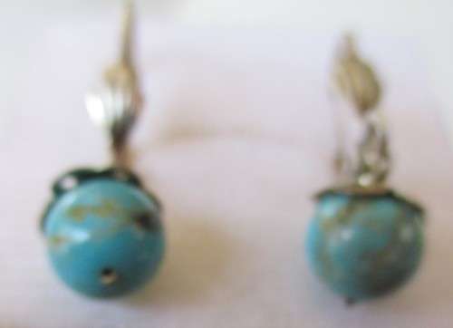 Sterling Siver and Turquoise Earrings