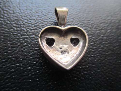 Sterling Silver , Marcasite and Amethysts Pendant