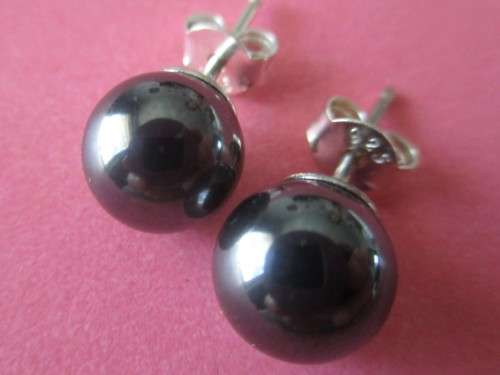 Sterling Silver and Hematite Earrings