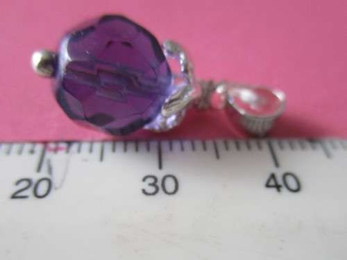 925 Sterling Silver and Amethyst Pendant.