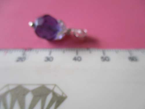 925 Sterling Silver and Amethyst Pendant.