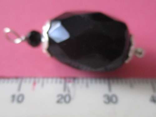 925 Sterling Silver and Black Onyx  Pendant