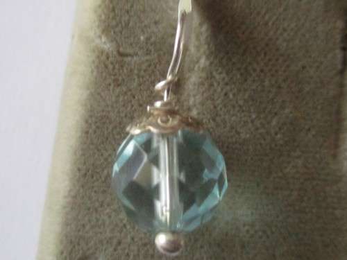 925 Sterling Silver and Blue topaz Pendant.