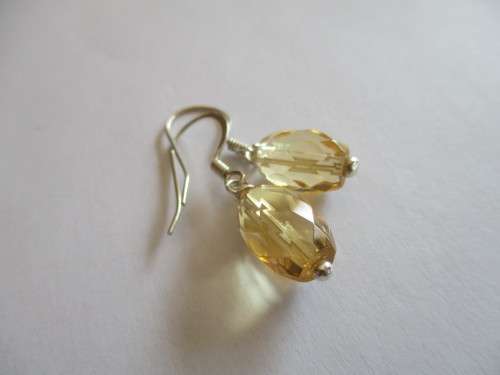 Sterling Silver and Citrine Earrings