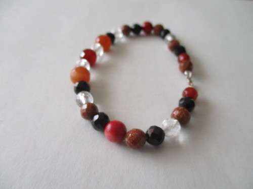 925 Sterling Silver and Gemstones Bracelet
